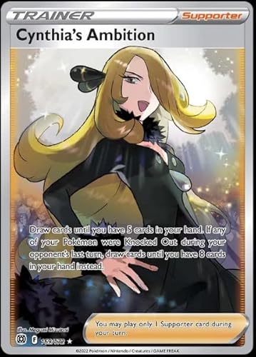 Cynthia's Ambition 169/172 - Brilliant Stars - Ultra Rare Pokemon Card - Full Art