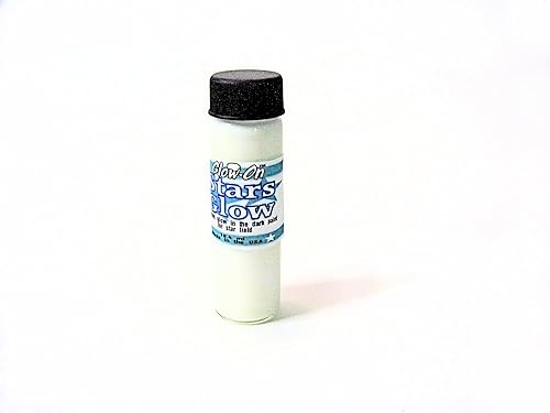 Miniatura 3 de Pintura Stars-Glow para techos, color blanco y brillo aguamarina, a base de agua, para una habitación grande. Vial de tamaño económico de 0.6 fl oz.