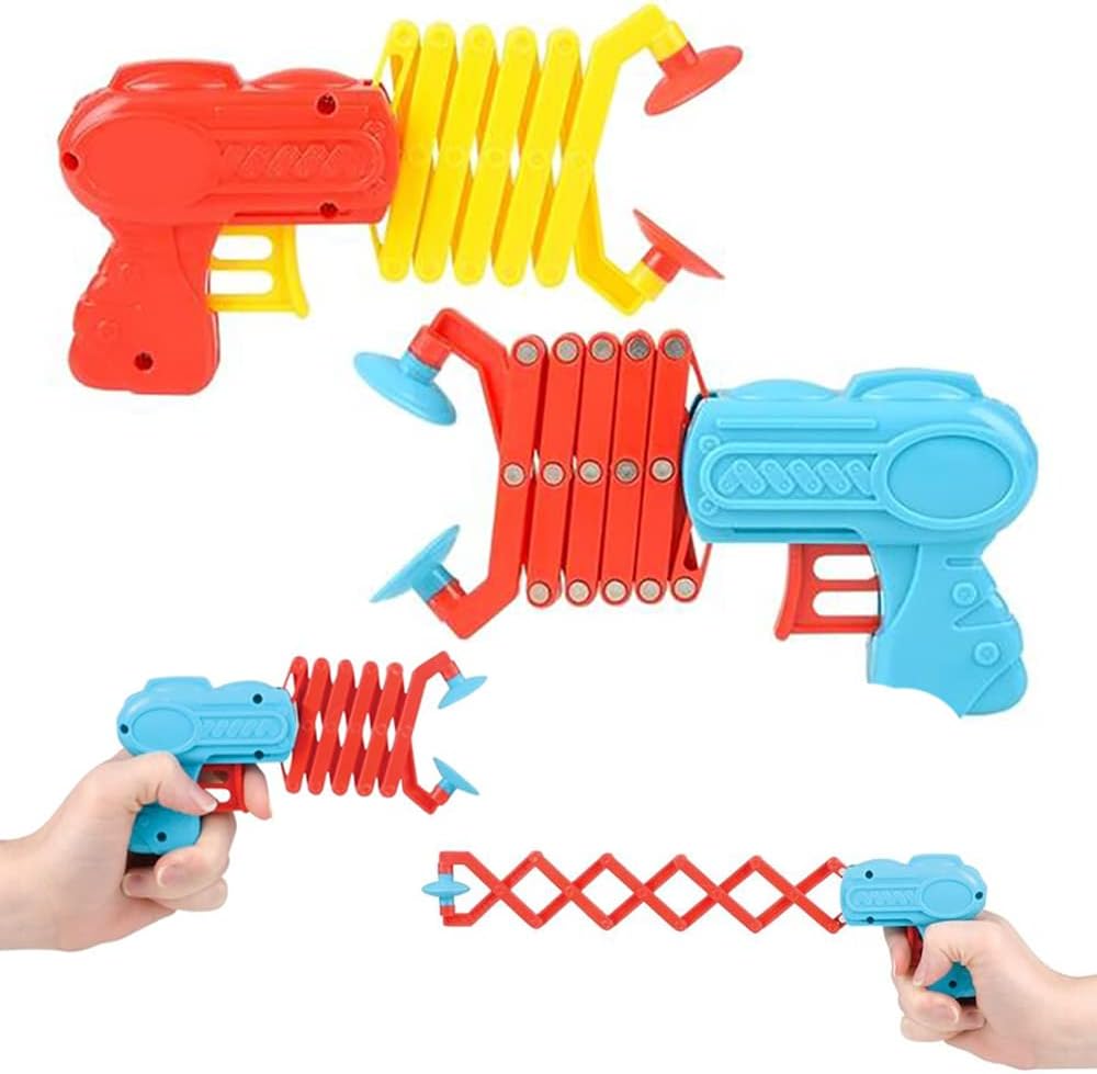 Chochkees Expandable Robot Arm Grabber Toys, Reacher for Kids, Picker-Up Grabber for Boys and Girls, Improve Motor Skills (4-Pack)