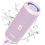 RIENOK Bluetooth Speaker 30W Wireless Speaker Portable Dual Pairing HD Stereo Sound IP67 Waterproof Bluetooth 5.0 Outdoor Sport Speaker