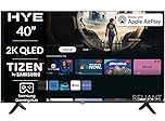 HYE TV - Smart TV, 40" Screen Size, 2K Resolution, QLED Technology, Apple AirPlay, Samsung Tizen OS & Gaming Hub, Versatile Connectivity, Black, Perfect For Streaming, Gaming & Entertainment