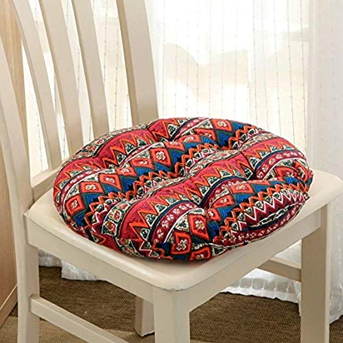 Coussin rond quatre saisons surélevé rembourrage dense pour chaise 45cm