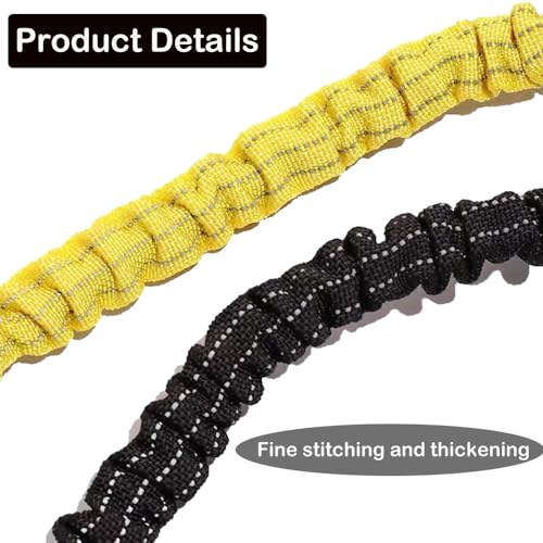 Image of CYSKY 5 Pack Retractable Tool Lanyard with Aluminum Nut Lock Carabiner, Tool Tether Lanyards for Hand Power Tools, Maximum Weight Limit 13.6KG / 30lb (Yellow)