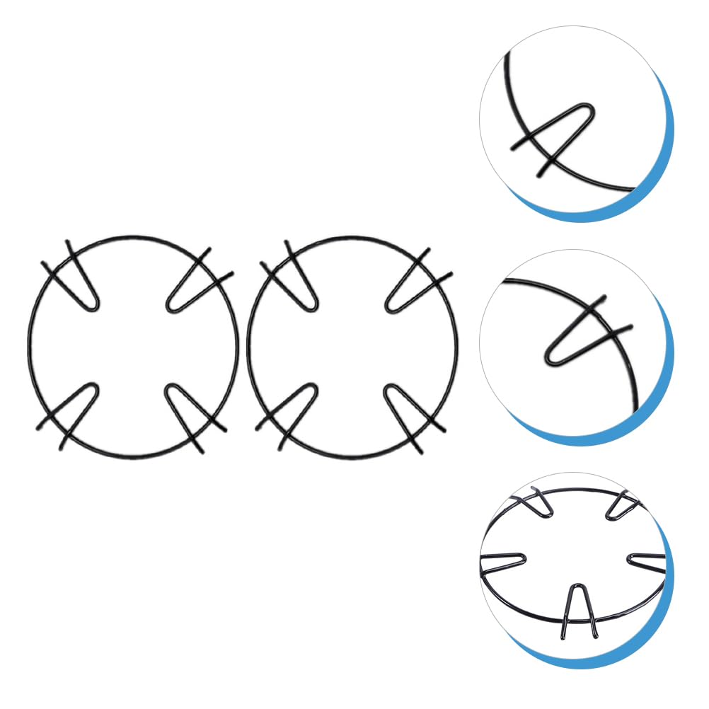 IMIKEYA 4 Soportes Antideslizantes Para Ollas Estufa De Gas Soportes Para Sartenes Soporte Para Estufa De Gas Estante Para Estufa Accesorios De Cocina Soporte Para Wok Olla