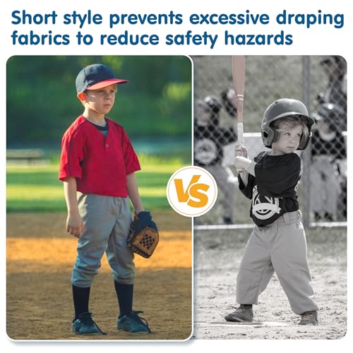 MIVEI Calça de beisebol infantil infantil com passadores de cinto Little Grils Softball Knicker Pant