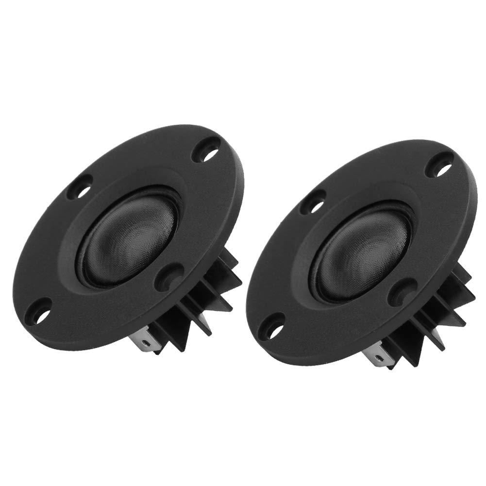 FTVOGUE 6Ω 30W diamètre extérieur 52MM Film de Soie Noir Haut-Parleur Tweeter à dôme Souple 2pcs