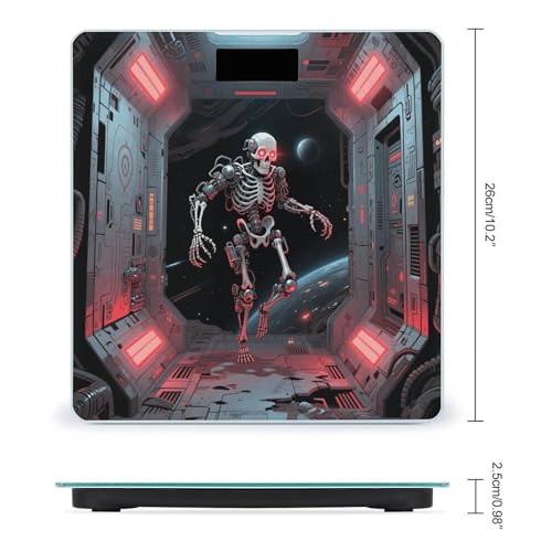 Báscula digital de baño con pantalla LCD y vidrio templado miniatura 2