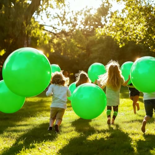 Image of 30 Pack Green Balloons 36 Inch Green Latex Large Balloon Bulk - for Forest Party Decorations and Events