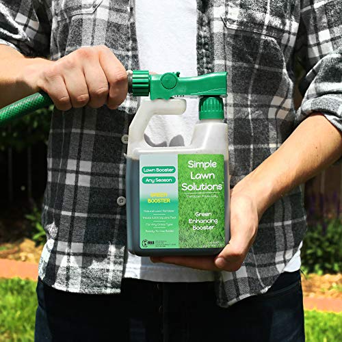 Intense Green Grass Enhancing Booster- Natural Spray Concentrated Liquid Fertilizer Micronutrient- Any Grass Type, All Season- Simple Lawn Solutions, 32-Ounce - Thumbnail 3