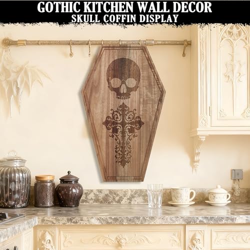 Tabla de cortar Halloween ataúd madera acacia 43x27 cm miniatura 5