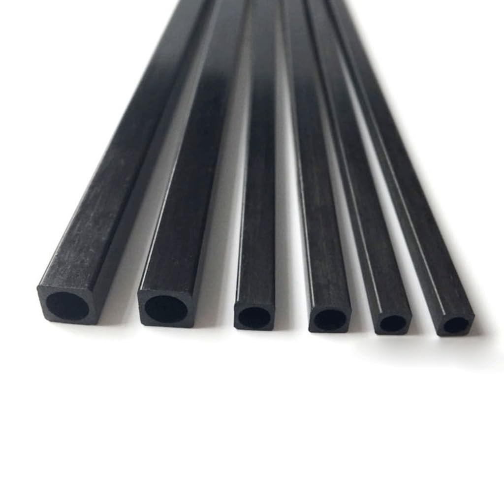 1 szt. Kwadratowa rura z włókna węglowego o wysokiej wytrzymałości 1000 mm(5x5x2mm)