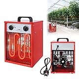 Leistungsstarker Axiallüfter: Robuster Axiallüfter mit Aluminium-Rad sorgt für hohen Luftdurchsatz, um große Räume schnell und effektiv zu heizen. Genießen Sie eine gleichmäßige Wärmeverteilung und kurze Aufheizzeiten in jedem Bereic