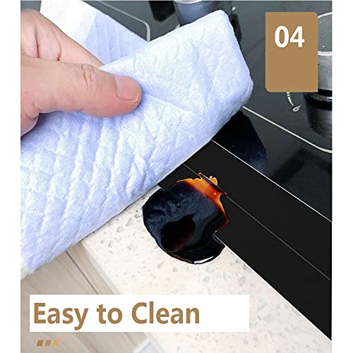Image of Black Bath Sealant Strip, Shower Sealant, Bath Seal Caulk Tape,Shower Tile Sealer Adhesive sealant,Caulk Tape for Bath & Kitchen (2 Roll Black)