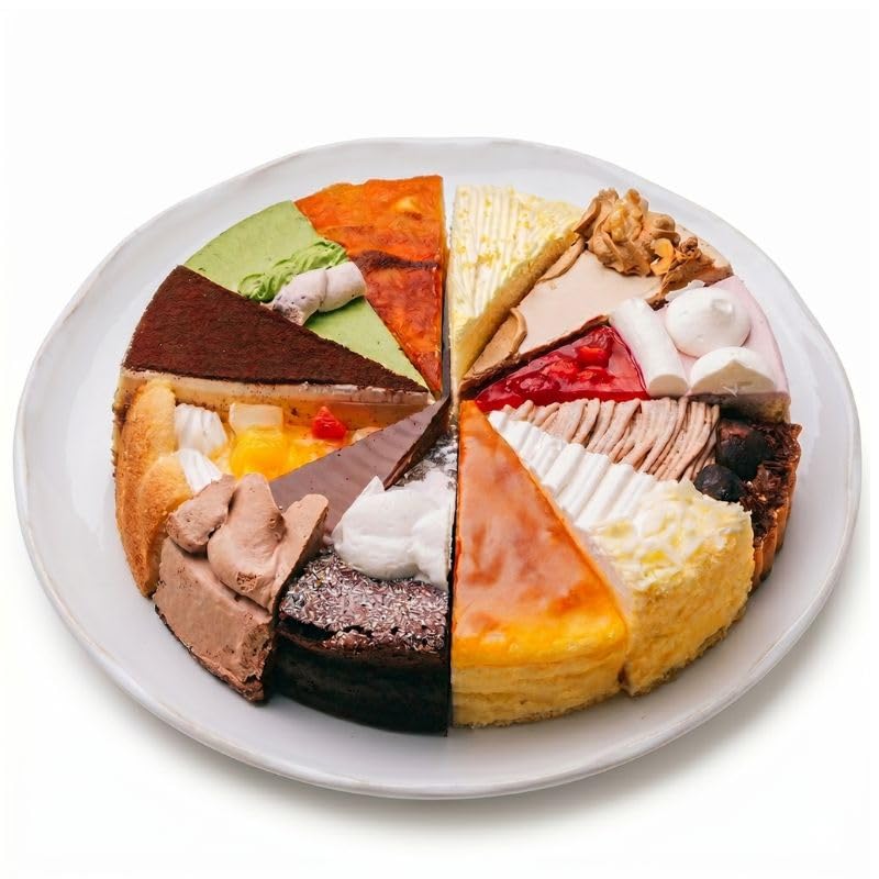 Amazon | 12種類の味が楽しめる ケーキセット 7号サイズ 21.0cm カット