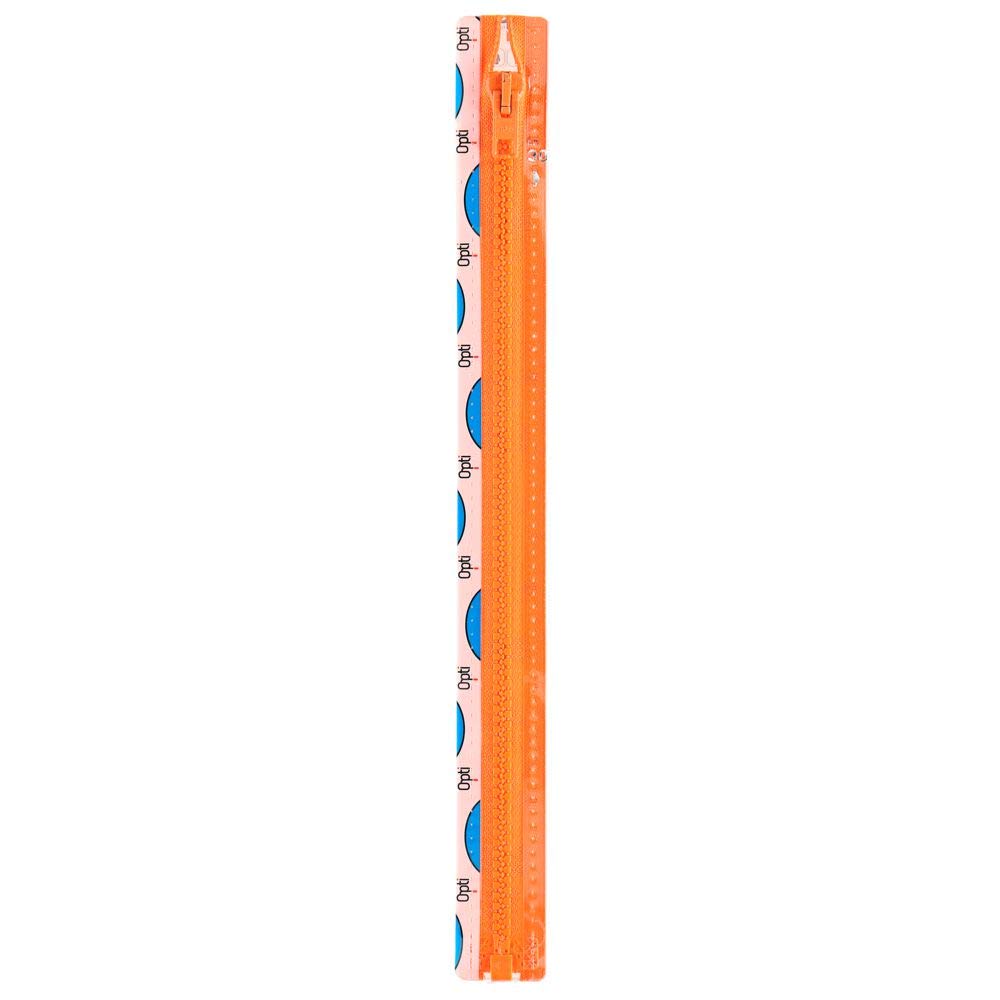 Opti P60-40-00693 Zipper Zip, 100% Polyester, 00693 Orange, 40 cm, #00693 Orange