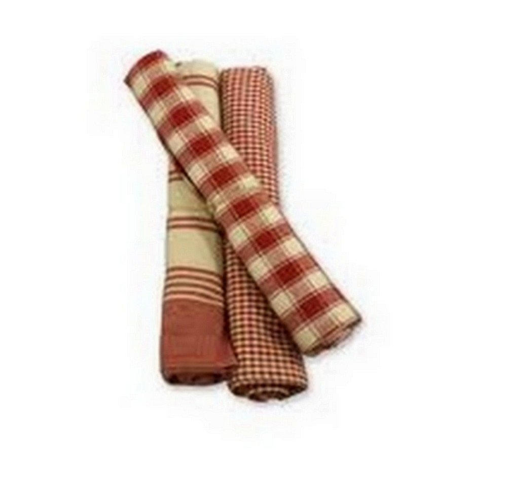 Comptoir de famille Set Of 3 Campagne Tea Towel (100% Cotton)