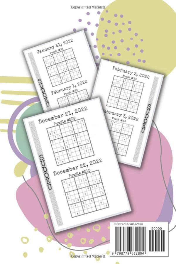 Miniatura 2 de Sudoku Calendar 2022 Daily Sudoku Puzzles For 2022 Easy Level for Everyone One Puzzle Per Day Plus One Bonus Puzzle
