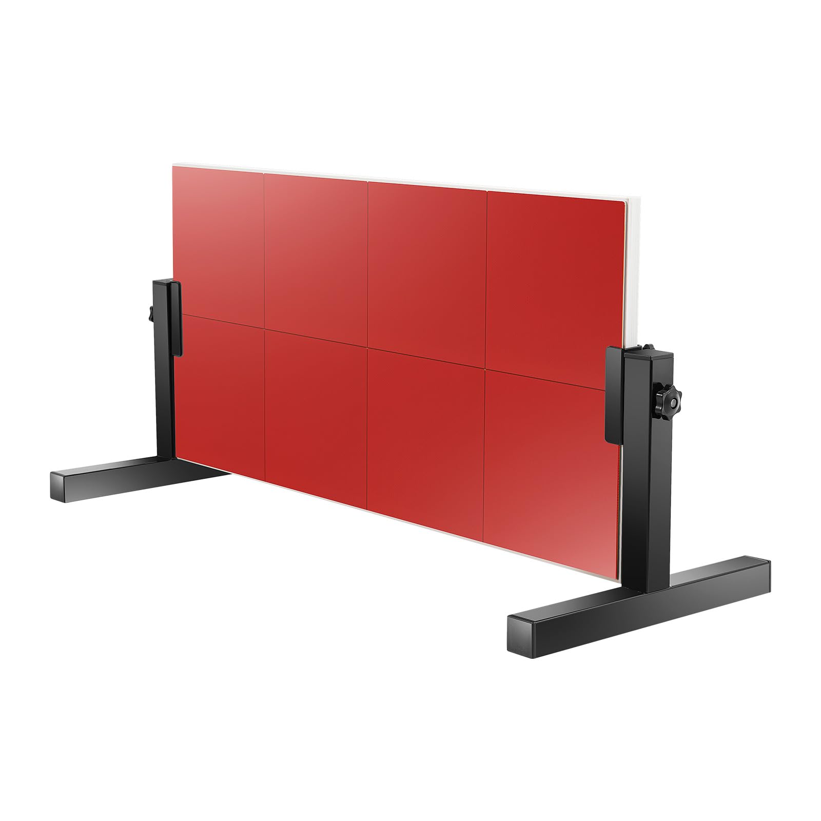 Planche de tennis de table, rebond de ping pong, planche de tennis de table avec 8 caoutchoucs rouges, appareil d'entraînement pour la maison, la gym, l'intérieur et l'extérieur
