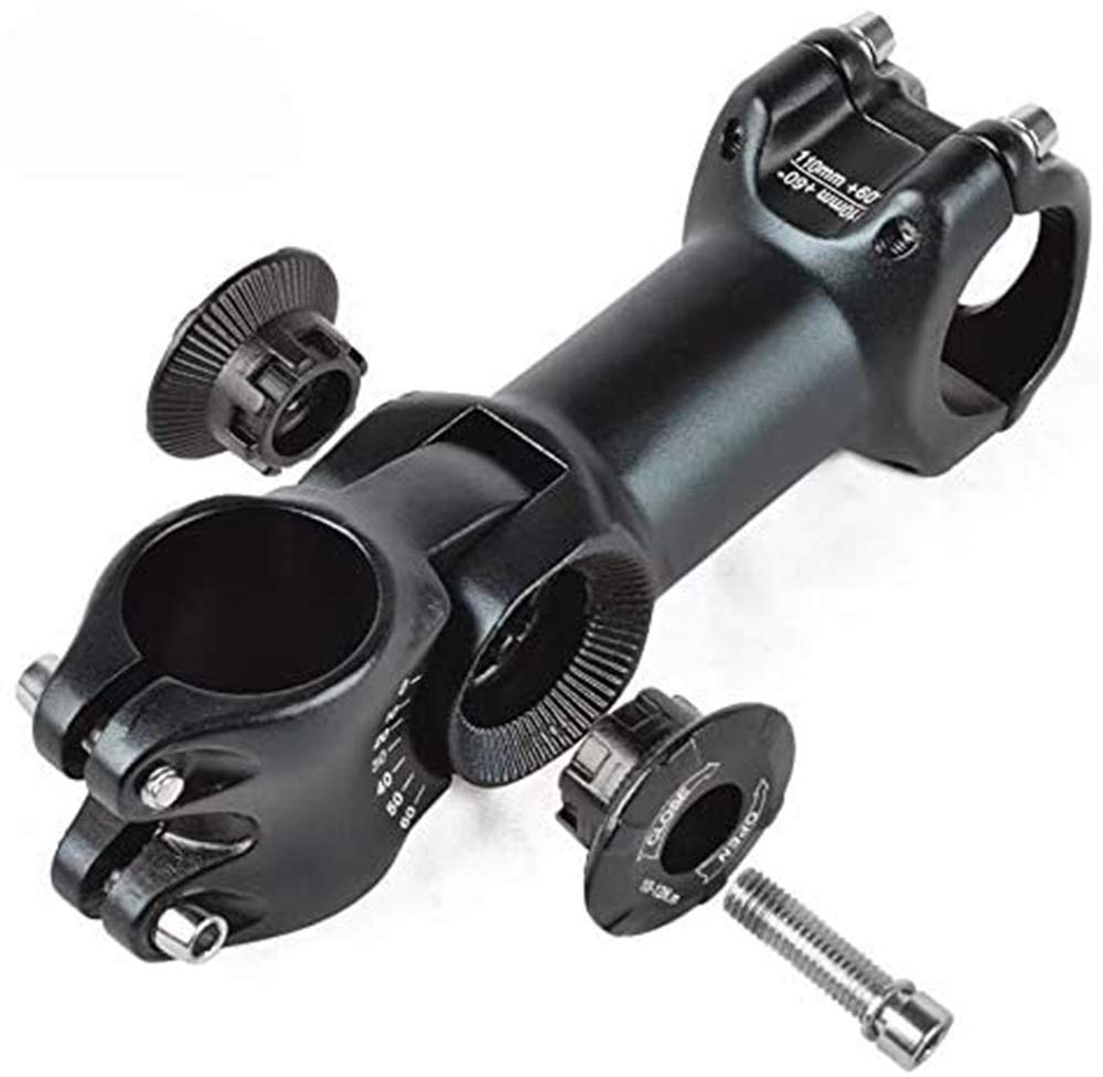 Azarxis Fietsstuurpen 25,4 mm verstelbaar fietsstuur stuurpen ±60 graden MTB voorvork stuurpen verlenging 90 mm voor mountainbike racefiets BMX DH cyclus met inbussleutel (zwart, 25,4 x 90 mm Azarxis Fietsstuurpen 25,4 mm verstelbaar fietsstuur stuurpen ±60 graden MTB voorvork stuurpen verlenging 90 mm voor mountainbike racefiets BMX DH cyclus met inbussleutel (zwart, 25,4 x 90 mm