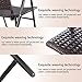 Tangkula 4 PCS Folding Patio Chair Set Outdoor Pool Lawn Portable Wicker Chair with Armrest & Footrest Durable Rattan Steel Frame Commercial Foldable Stackable Party Wedding Chair Set (24X23X37)