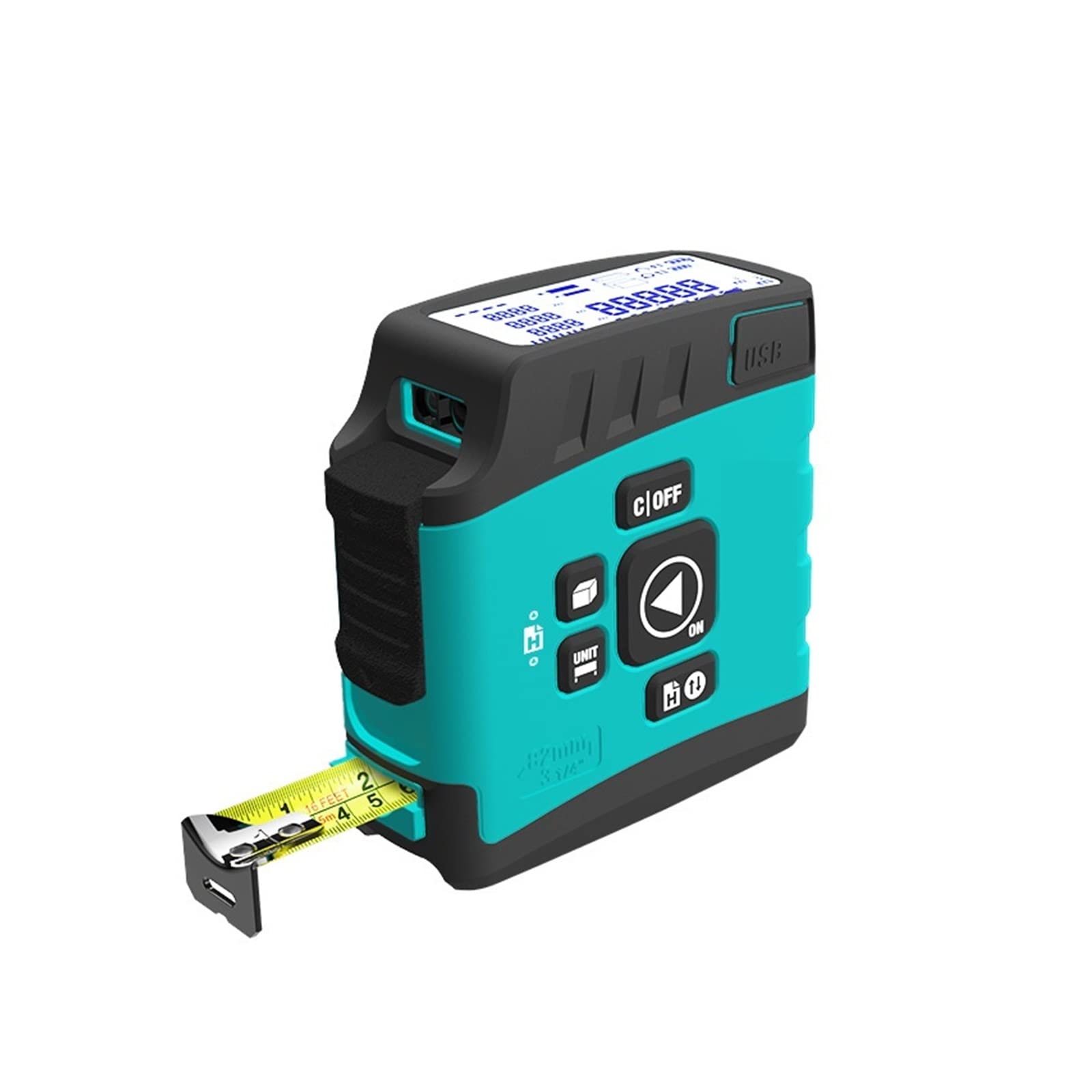 Mirino Telemetro DT20 Misuratore di Distanza 3 in 1 Misuratore di Nastro Intelligente Misuratore di Nastro con Display Digitale(Bluetooth,40m)