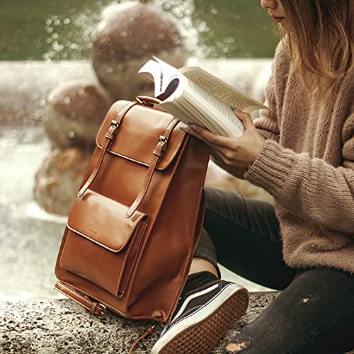 Mochila para laptop para mujer ECOSUSI vintage 15.6 pulgadas miniatura 2