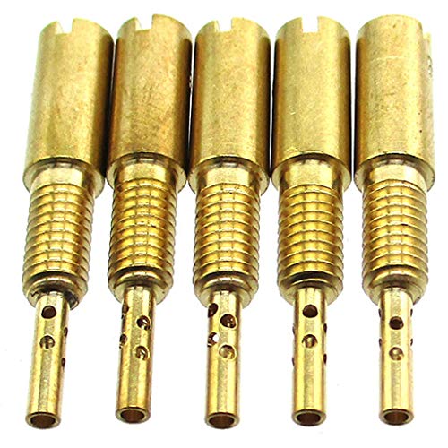 Tc-Motor Replacement Carburetor Pilot Jet 15 17.5 20 22.5 25 Jets For Mikuni Hs40 Hsr42/45/48 Rs34-Rs40 Tm33 Tm36 Tm40 With Accelerator Pump #TOP5