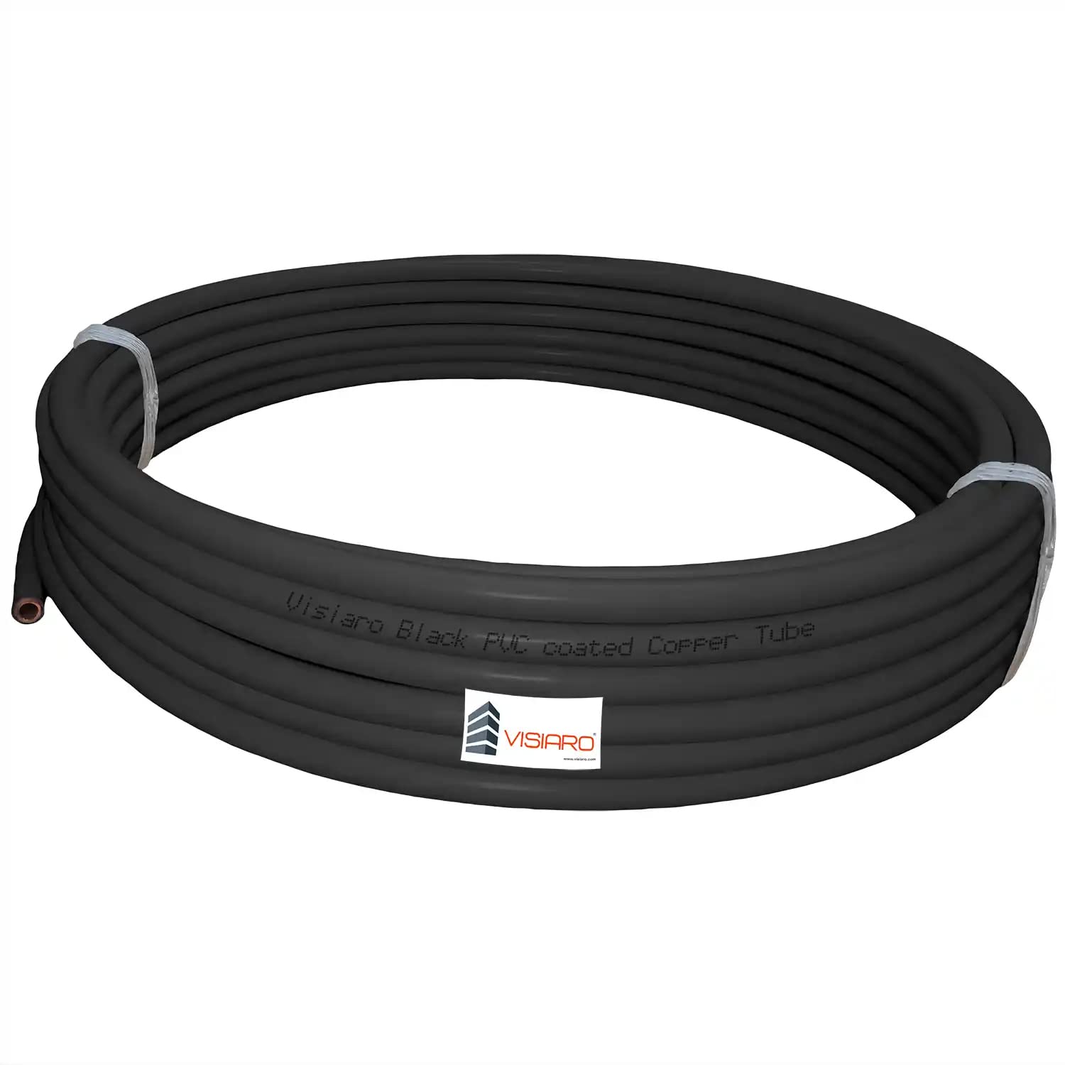Visiaro Black Soft PVC Coated Copper Pipe/Tube Pancake Coil, Outer Diameter - 3/8 inch, Wall Thickness - 22(L) guage and 1mm PVC coating, Pack of 1 pcs (B07J6FLYY8) Amazon Price History, Amazon Price Tracker