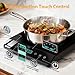 JollyOne Single Burner Induction Cooktop, ETL-Certified 1800W Portable Induction Cooktop Large 8 inch Heating Coil, 12 Temp Settings up to 465℉ Electric Stove Hot Plate with 3 Hour Timer, Safety Lock