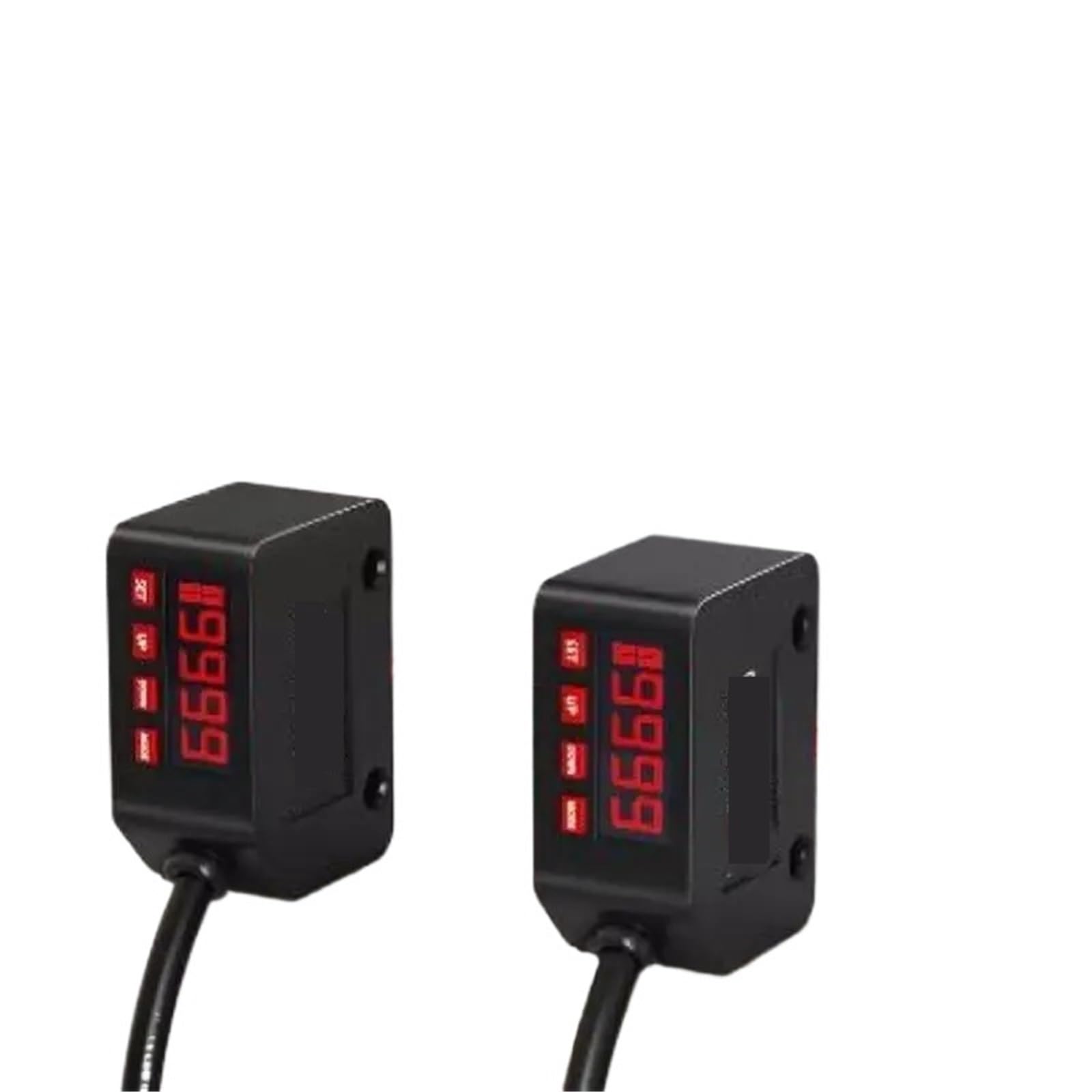 CZVJUKBYP 1pc Digital Display Diffuse Reflection Photoelectric Switch Sensor L300N Far and Near Detection Distance Arbitrary(BJ-L300N NPN)