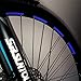 Motoking Fahrrad-Reflektorenaufkleber - Dunkelblau - 26 Aufkleber im Set - Breite: 7 mm - reflektierende Felgenaufkleber für Trekkingbike-, Fahrradfelgen & mehr