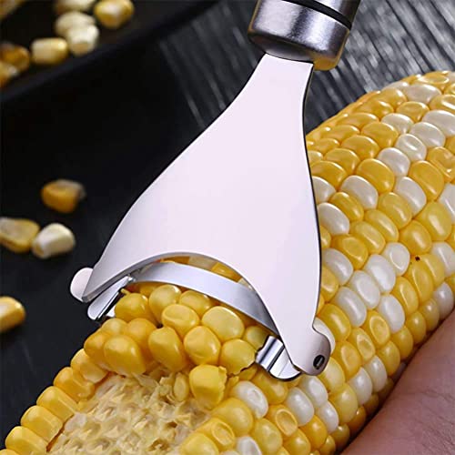 Image of Magic Corn Peeler, Stainless Steel Corn cob Peeler, Simple Corn Peeler for Corn cobs, Convenient thresher Corn Cutter, Small Kitchen Tools