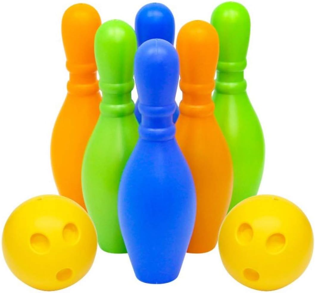 Bowling Set 6 Labut 2 Top, Çok Renkli