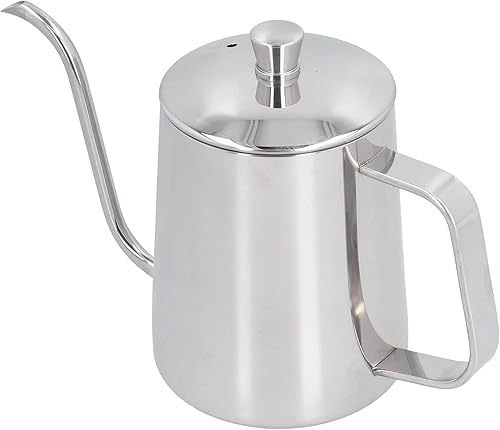 Miniatura 4 de Hervidor de café de acero inoxidable 304 de 20.3 fl oz vierte sobre la olla de café para el hogar cocina cafetera jarras