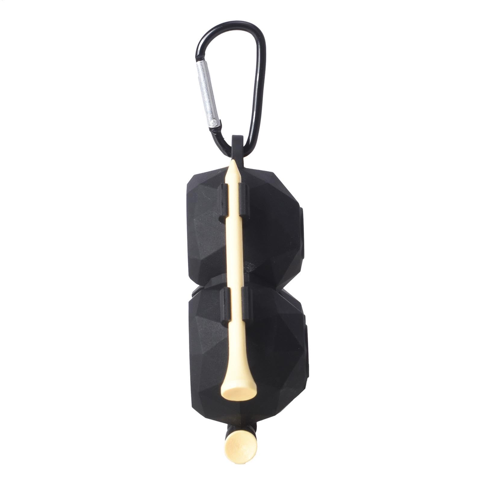 Support de balle de golf en silicone avec boucle à clip pendante - Porte-balles portable