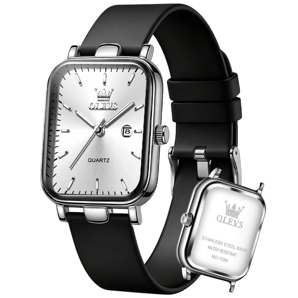 Image of OLEVS Watch for Women Silicone Band Waterproof Luminous Wristwatch Minimalist Fashion