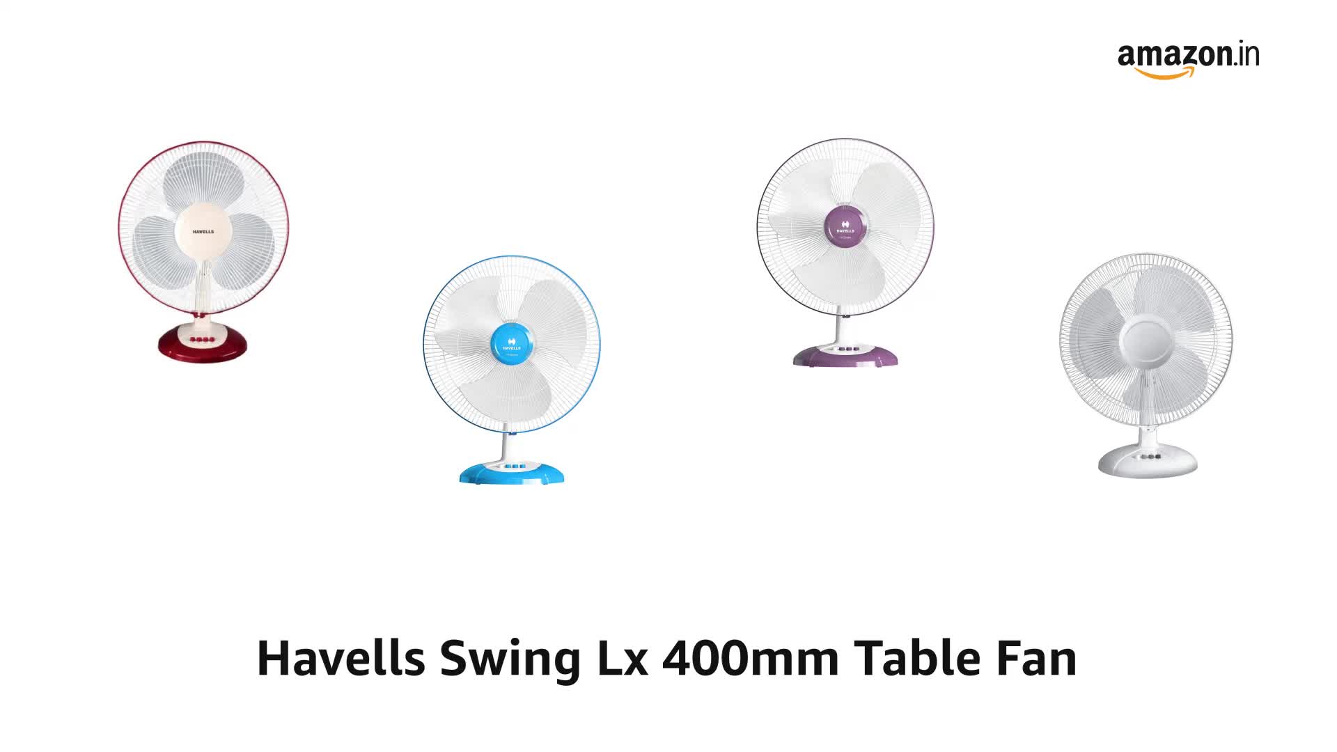 Havells Swing LX 400mm Table Fan (White)