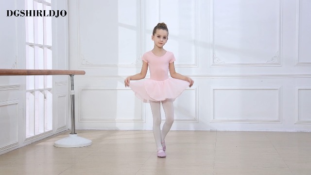 Abito Da Balletto Per Ragazze Con Gonna Tutù - Body In Cotone E Spandex, Schiena A Goccia, Per Danza E Ginnastica - Foto 10