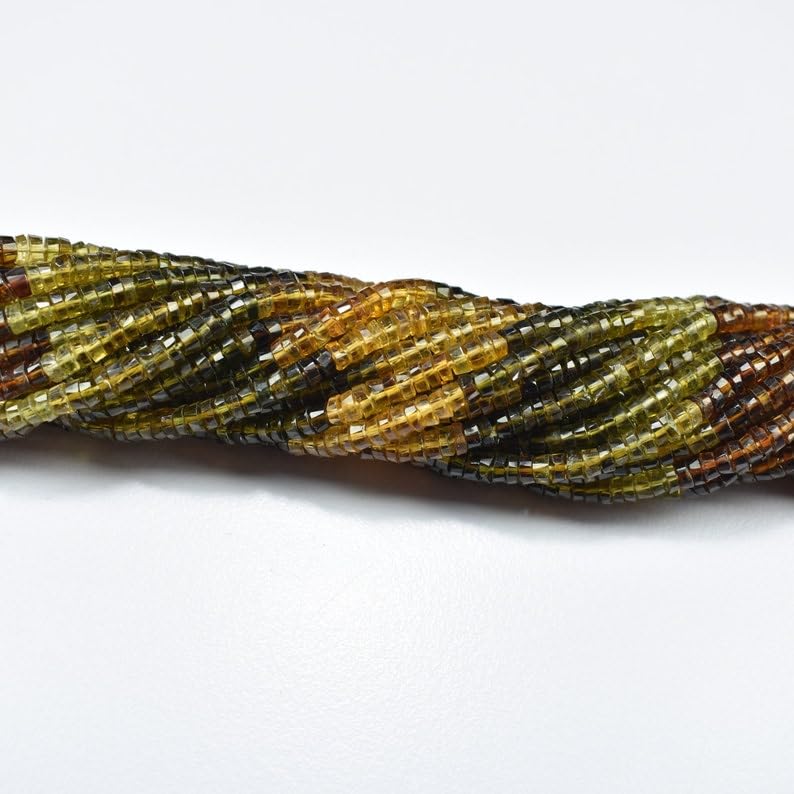 Tourmaline de pétrole à facettes 4mm pour création de bijoux uniques