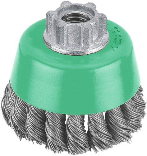 Image of Hitachi 729234 6-Inch Heavy-Duty Crimped Carbon Steel Wire Cup Brush