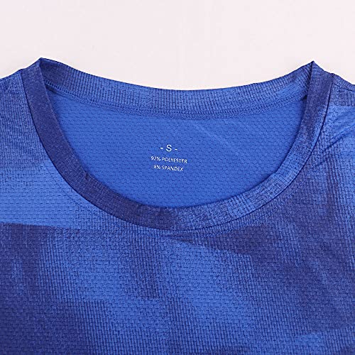 Camiseta sin Mangas sin Mangas para Hombre Color Azul Size S