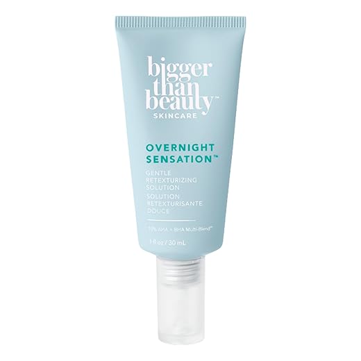 Overnight Sensation Gentle Retexturizing Solution, Exfoliator for Women Made with Vitamin C & Probiotics for All Skin Types, Daily Skin Care Essential, Vegan & Cruelty Free
