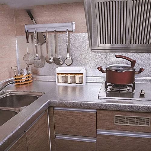 Image of Barebeauty 60 x 200 cm Kitchen Wallpaper, Self Adhesive Oil Proof Waterproof Wall Sticker for Kitchen, Anti-Mold Heat Resistant Backsplash Wall Covering (Pack of 3, 38.76 Sq. Ft. Approx)