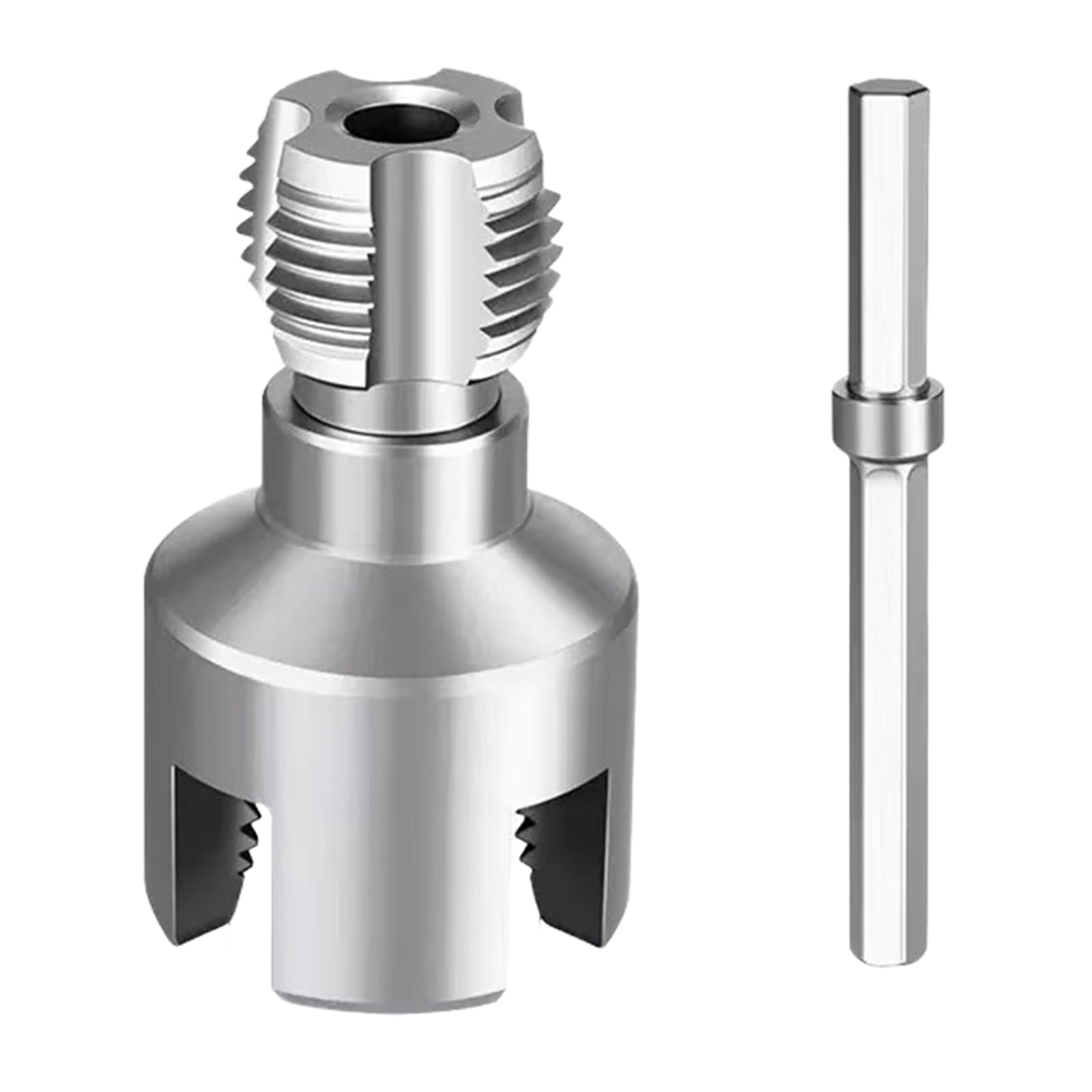 Integrated Internal & External Pipe Threading Tool 3/4in Dual-Function PVC Pipe Threader Kit for Plumbing Projects and Home Repairs (DN20) (3/4inch)