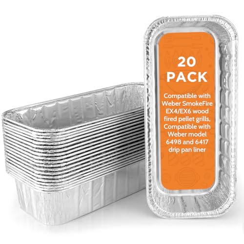 Whaleme 20 Pack Grill Drip Pans