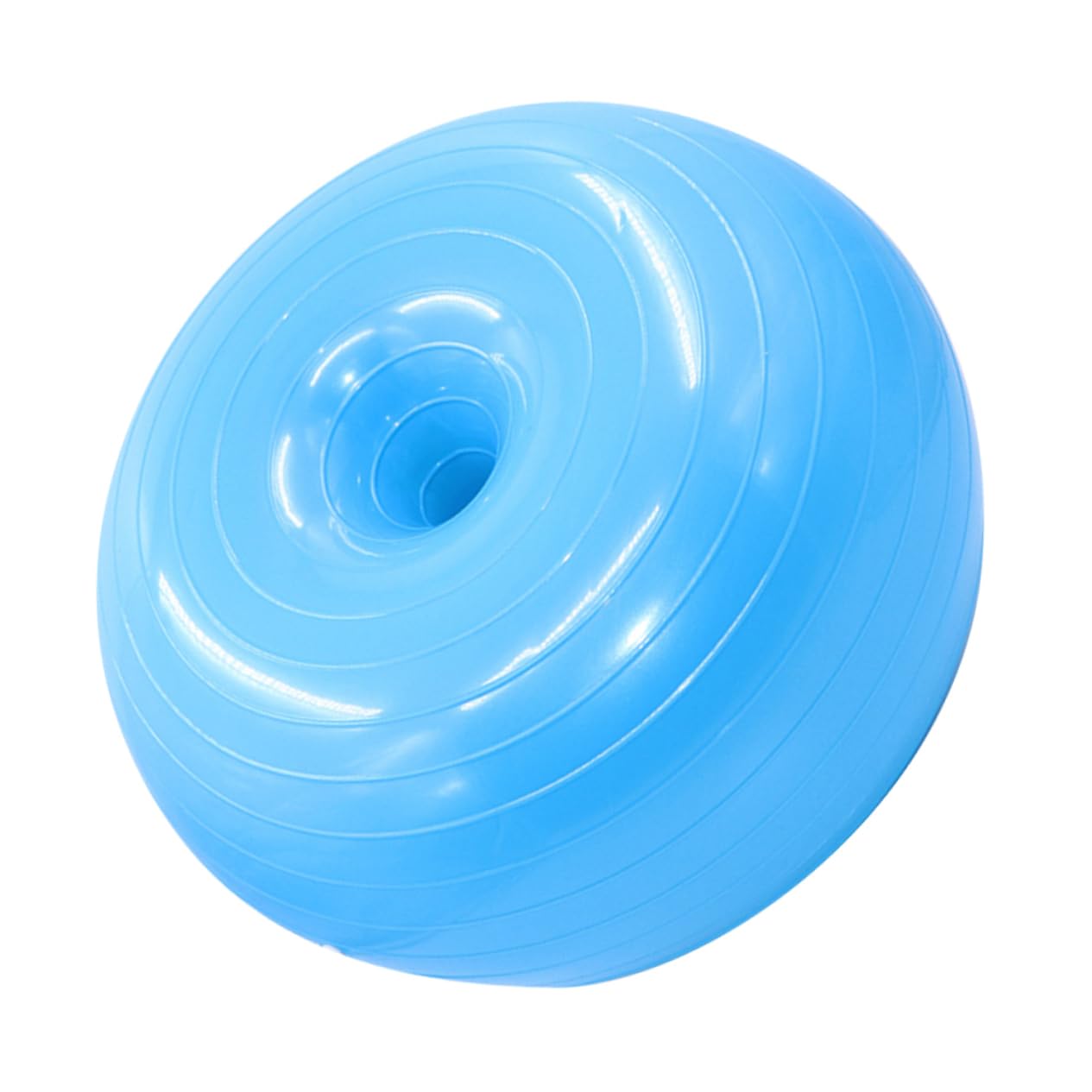 Abaodam Donut Yogaball Explosionsgeschützt aus PVC mit Luftpumpe, Blau