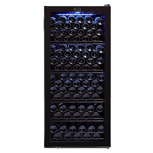 Image of Whynter FWC-1201BA 124 Bottle Freestanding Wine Refrigerator, Black