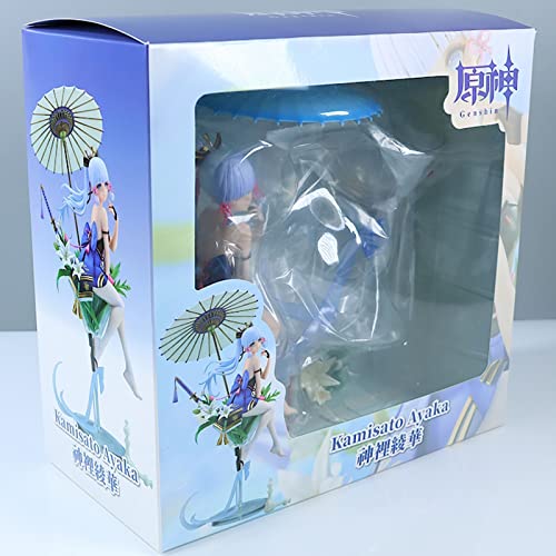 Limutoy Genshin Impact 2Nd Generation Wine Glass Umbrella Ayaka 1/7 Action Figure-Genshin Impact Figure Merch Pvc Collection Model, 28Cm/ 11 Inches #TOP6