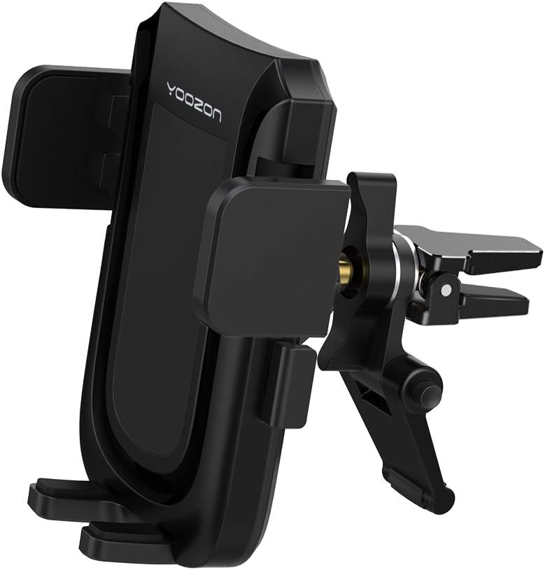 Yoozon Car Phone Mount,Wide Compatibility Cell Phone Car Mount,Universal Air Vent Car Phone Holder with Kickstand Compatible with iPhone Xs MAX/XR/XS/X/8/8Plus/7/7Plus,Galaxy S9/S8/S7/Note 9 (Black)