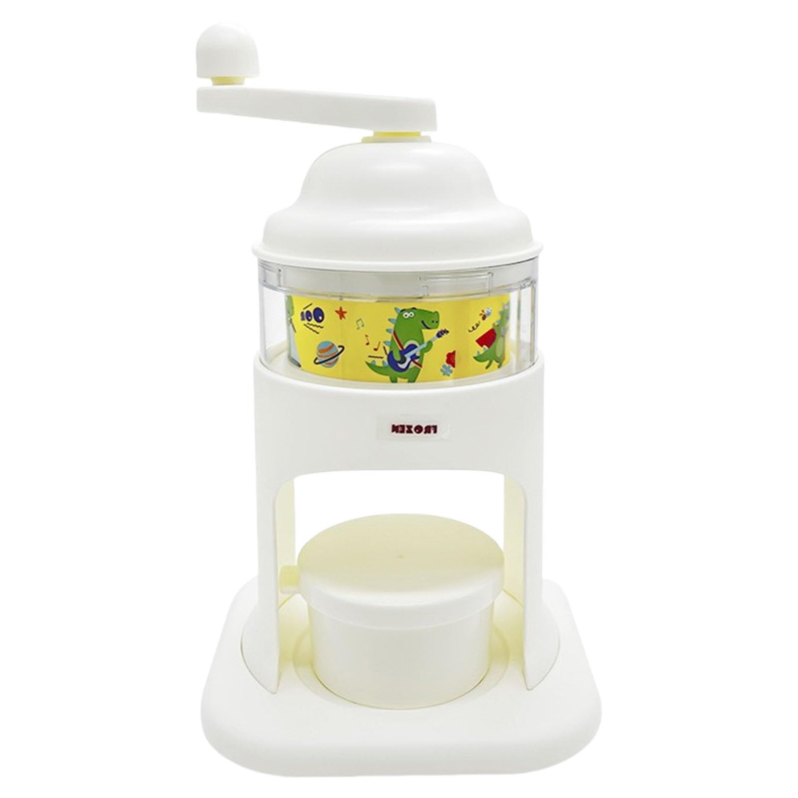 Buxuaaaa Portable Hand Ices Shavers Small Crushed Ices Machine Manual Crusher Cold Drink Processor with Trays Hand Cranking Breaker